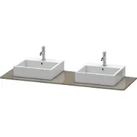 Duravit Console XSquare, 2 découpes, 1600x16x550mm, XS063HB8989