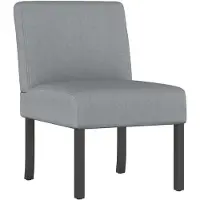 vidaXL Fauteuil sans accoudoirs gris clair tissu