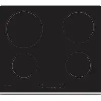Candy Timeless CH64XB Plaque de cuisson en céramique encastrable 4 feux Noir