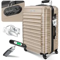 Kesser Valises Valises à coque rigide avec serrure à combinaison, balance + étiquette à bagages