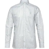 Hackett Ess Bengal Linen Long Sleeve Shirt Vert S Homme