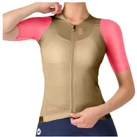 Castelli Corretto Short Sleeve Jersey Beige M Femme