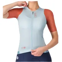 Castelli Corretto Short Sleeve Jersey Bleu L Femme