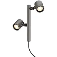 SLV NEW MYRA 2 têtes de lampe, anthracite, GU10, max. 2x4W, IP44