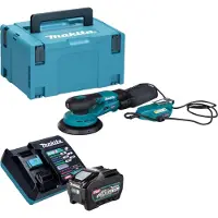 Makita BO 002 CGT101 Ponceuse excentrique sans fil 40 V max. 150 mm 5,0 mm Course Brushless + 1x batterie 5,0 Ah + chargeur + Makpac