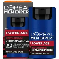 L'Oréal Crème Hydratante à l'Acide Hyaluronique pour Homme Expert Power Age, 50ml