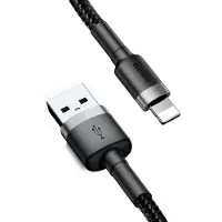Baseus Câble Lightning Usb Cafule 1,5A 2M (Szaro-Czarny)