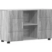 vidaXL Buffet avec étagère FLORIN Gris Sonoma 88,5 x 30,5 x 55,5 cm