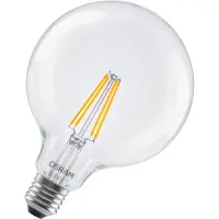 Osram Ampoule LED SMART+ MATTER, forme classique à filament, dimmable, en forme de globe, verre transparent, 6 W, 806 lm, 2700 K, compatible Matter, compatible avec les assistants vocaux, dimmable