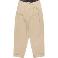 Element - Pantalon chino - Big Pleated Chino Humus en Coton - Taille 42 - Beige