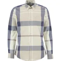 Barbour - Chemise en coton - Harris Tailored Shirt Oban Mist Tartan pour Homme en Coton - Taille M - Beige