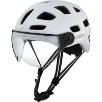 Cairn Quartz Visor, casque de vélo, blanc