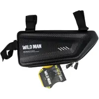 WildmanT Porte-vélo / sacoche triangulaire sous le cadre avec antivol WILDMAN E4 1.5L 4"- 7