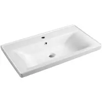 Hak Aqualine Ceramics - Sava lavabo 800x460 mm, avec 1 point d'amorçage, blanc 2080