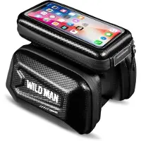 WildmanT Support vélo / sacoche avec un couvercle adapté au cadre avec un antivol WILDMAN E6S 1,2L 4" - 7