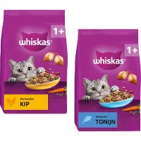 Whiskas Adult - Nourriture sèche complète pour chats adultes avec du poulet - 7 kg