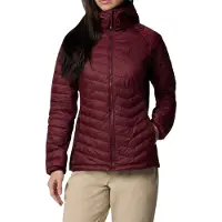 Columbia Veste Columbia Chaqueta con capucha Columbia Powder Pass II Hybrid rojo burdeos mujer pour Femme