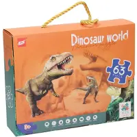 Lobbes Speelgoed Puzzle Dino World, 63 pièces.