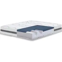 THE WHITE STONE Matelas à mémoire de Forme 220 x 240 | Hauteur 22 cm | Propriétés orthopédiques Auto-modelantes | Produit en Italie