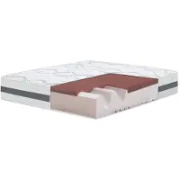 THE WHITE STONE Matelas à mémoire de forme - - 220x240 cm - épaisseur 27 cm - Hypoallergénique - Auto-modelant