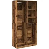 vidaXL Armoire aspect bois ancien 100x50x200 cm Bois composite