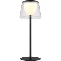 Globo Lampe de table LED, intérieur/extérieur, batterie, variateur tactile, H 34 cm