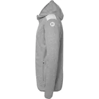 Kempa Emotion 27 Veste à capuche , Taille:152, Coloris:gris foncé chiné/blanc