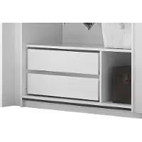 Möbelando Schrankeinsatz >Valeria / Salvina / Noelle< (BxHxT: 119x38x44 cm) in Weiss - 119x38x44 (BxHxT)