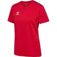 Hummel T-shirt fonctionnel 'Authentic' gris / canneberge / noir / blanc