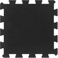 vidaXL Dalles de sol en caoutchouc 9 pcs. noir 16 mm 30x30 cm