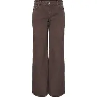 Pieces Selma Wide Leg Low Waist Jeans Marron 29 / 30 Femme