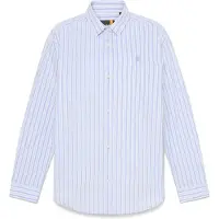 Timberland Popeline Stripe Long Sleeve Shirt Violet M Femme