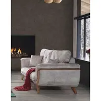 AEA Luxus Dreisitzer Moderne Couch Polster Möbel Graue Couchen Sofas Stoff Textil