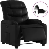 Sonstiges Fauteuil inclinable électrique Noir Similicuir