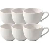 Villeroy & Boch Set d'avantages 6 pièces New Cottage Basic Tasse à moka/à expresso Premium Porcelain blanc 1034601420