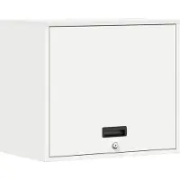 vidaXL Armoire murale pour le garage avec porte à gaz lift blanc