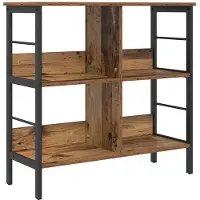 vidaXL Étagère Bois Ancien 82 x 32 x 79 cm Bois d'ingénierie