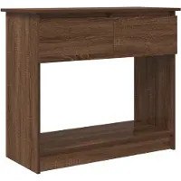 vidaXL Table console avec tiroirs chêne marron 85,5x38,5x74,5 cm