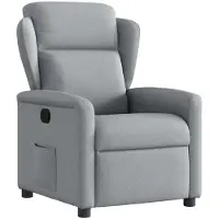 vidaXL Fauteuil relax gris clair Tissu