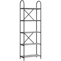 vidaXL Étagère Sonoma gris 60 x 30 x 183 cm Bois d'ingénierie