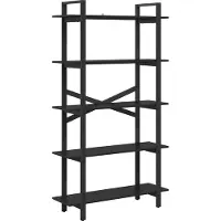 vidaXL Étagère Chêne noir 100 x 33,5 x 178 cm Bois d'ingénierie