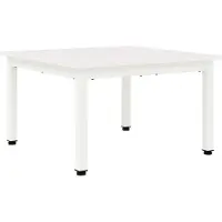 vidaXL Table basse blanche 60 x 60 x 36 cm Pin massif