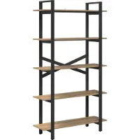 vidaXL Étagère Chêne artisanal 100 x 33,5 x 178 cm Bois d'ingénierie