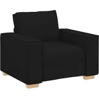 vidaXL Fauteuil canapé noir 100x78x84 cm Tissu