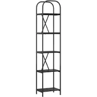 vidaXL Étagère Chêne noir 40 x 30 x 183 cm Bois d'ingénierie