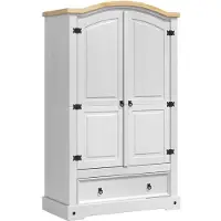 vidaXL Armoire modèle CORONA, blanche, 101 x 52 x 170 cm