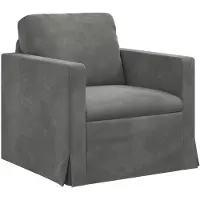 vidaXL Canapé gris foncé 78 x 78 x 80 cm Velours