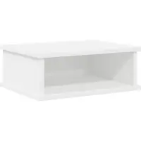 vidaXL Table de chevet Blanc 40 x 31 x 15 cm Bois d'ingénierie
