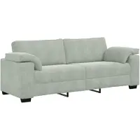 vidaXL Canapé 3 places gris clair 220x77x82 cm Velours