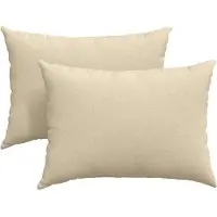 vidaXL Coussins de canapé 2 pcs Crème 70 x 50 cm tissu
